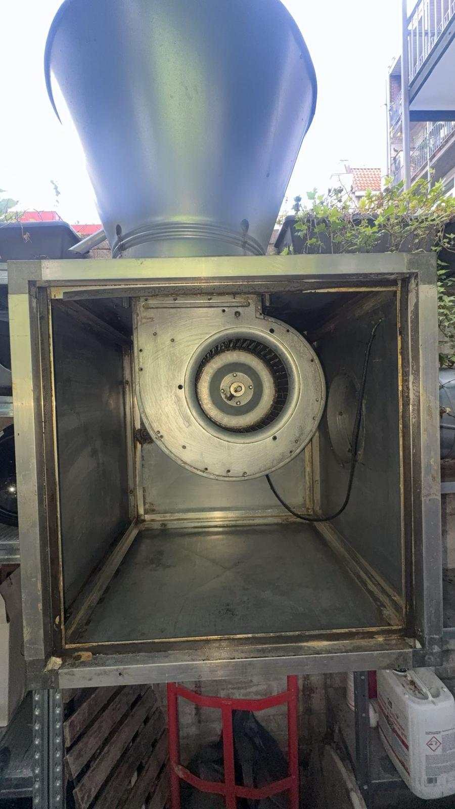 Ventilator & behuizing na reiniging